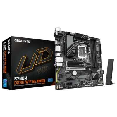 материнская плата GigaByte B760M DS3H WiFi6E Gen5 Черный