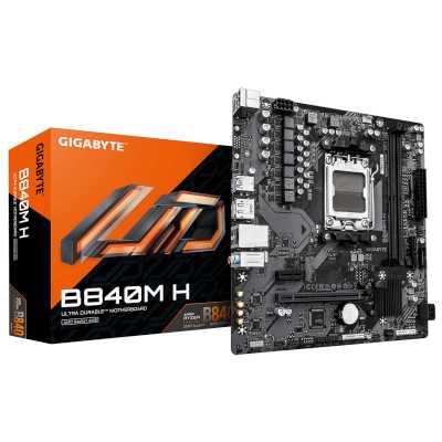 материнская плата GigaByte B840M H Черный
