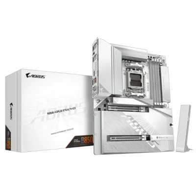 материнская плата GigaByte B850 Aorus Stealth ICE Черный
