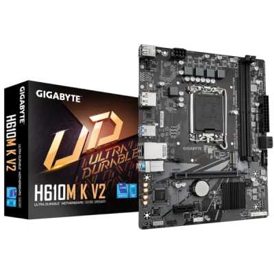 материнская плата GigaByte H610M K V2 Черный