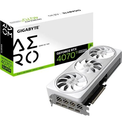 видеокарта GigaByte nVidia GeForce RTX 4070 Ti Super 16Gb GV-N407TSAERO OC-16GD