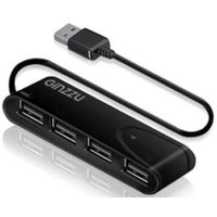разветвитель USB Ginzzu GR-424UB черный