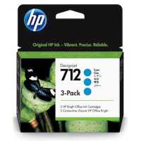 картридж HP 712 3-Pack 3ED77A голубой
