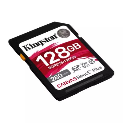 карта памяти Kingston Canvas React Plus 128GB SDR2V6/128GB