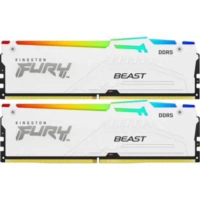 оперативная память Kingston Fury Beast White RGB XMP KF564C32BWAK2-64