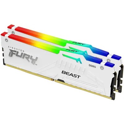 оперативная память Kingston Fury Beast White RGB XMP KF564C32BWAK2-64