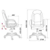 офисное кресло Бюрократ CH-826 B+BG черный/коричневый