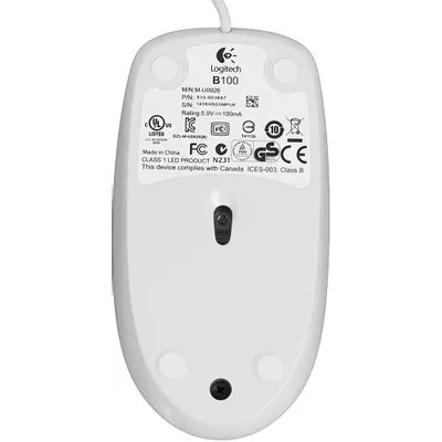 мышь Logitech B100 White 910-003360 Белый