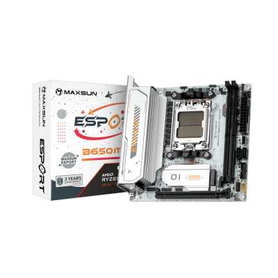 материнская плата Maxsun eSport B650ITX WiFi ICE Белый