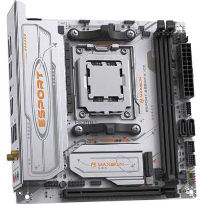 материнская плата Maxsun eSport B850ITX WiFi ICE Белый