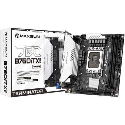 материнская плата Maxsun Terminator B760ITX D4 WiFi V3 Черный
