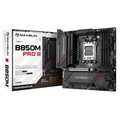 материнская плата Maxsun Terminator B850M Pro II WIFI7 Черный