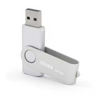 флешка Mirex 64GB 13600-FMUSIS64 Серебристый