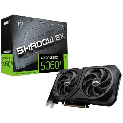 видеокарта MSI nVidia GeForce RTX 5060 Ti 16G Shadow 2X Plus
