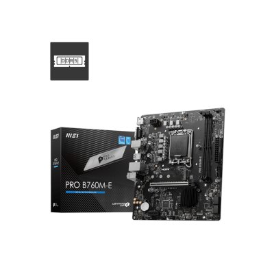 материнская плата MSI Pro B760M-E Черный