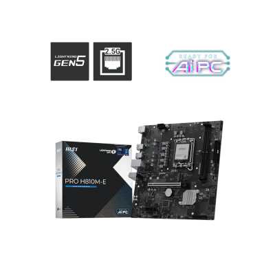 материнская плата MSI Pro H810M-E Черный