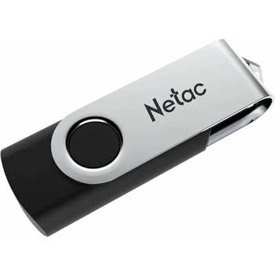 флешка Netac 32GB NT03U505N-032G-32BK Черный, серебристый