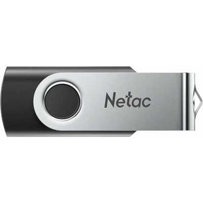 флешка Netac 32GB NT03U505N-032G-32BK Черный, серебристый