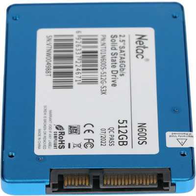 SSD диск Netac N600S 512Gb NT01N600S-512G-S3X Синий