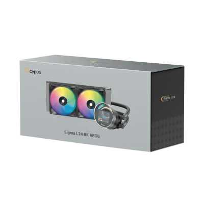 кулер Ocypus Sigma L24 Black ARGB Черный