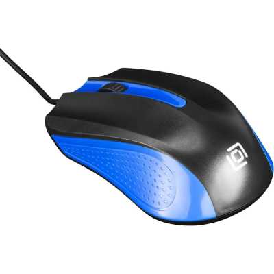 мышь Oklick 225M Black-Blue Черный-синий