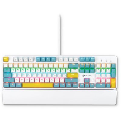 клавиатура Oklick K951X White Белый-синий