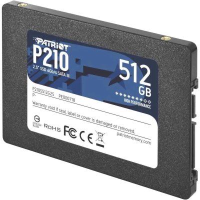 SSD диск Patriot P210 512Gb P210S512G25 Черный