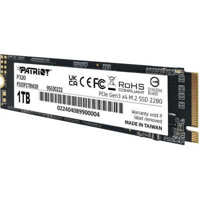 SSD диск Patriot P320 1Tb P320P1TBM28 Черный