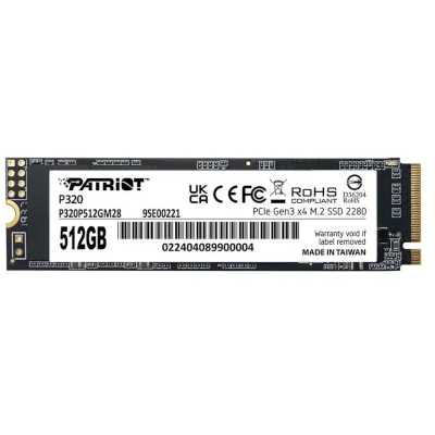 SSD диск Patriot P320 512Gb P320P512GM28 Черный