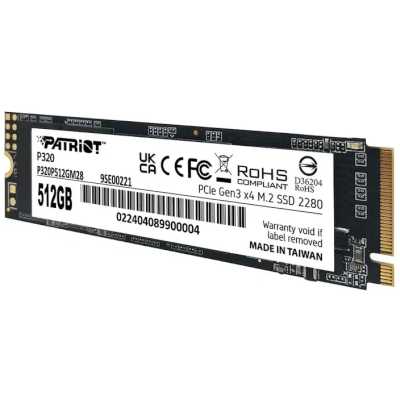 SSD диск Patriot P320 512Gb P320P512GM28 Черный