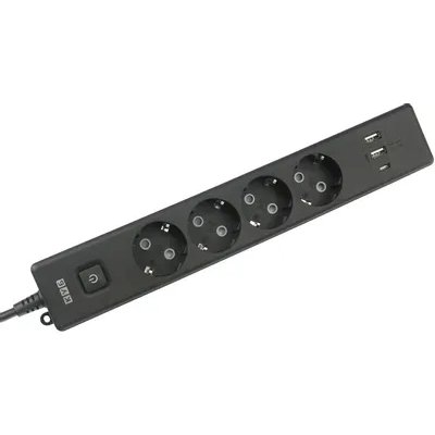 сетевой удлинитель Power Cube PC-7B-2M черный