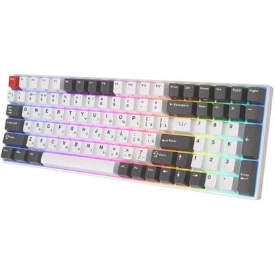 клавиатура Royal Kludge RK100 Grey/Red/White 6935280824067 Белый-черный