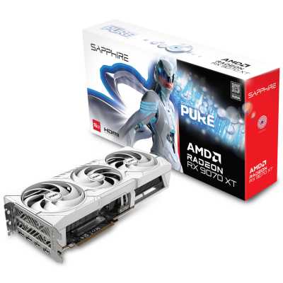 видеокарта Sapphire AMD Radeon RX 9070 XT Pure OC 16Gb 11348-02-20G