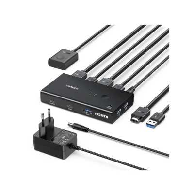 KVM переключатель Ugreen AK502 45452