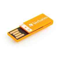 флешка Verbatim 2GB CLIP-IT 043908-177 Orange