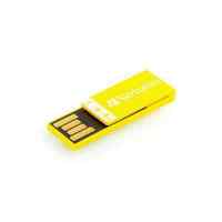 флешка Verbatim 4GB CLIP-IT Yellow