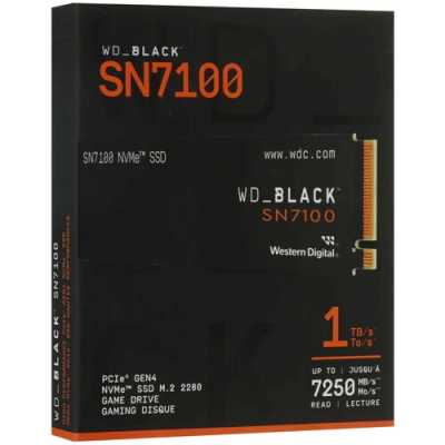 SSD диск WD Black SN7100 1Tb WDS100T4X0E Черный