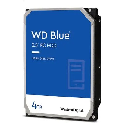 жесткий диск WD Blue 4Tb WD40EZAX Серебристый