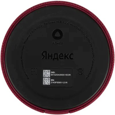 умная колонка Яндекс Станция Мини без часов красная YNDX-00021R