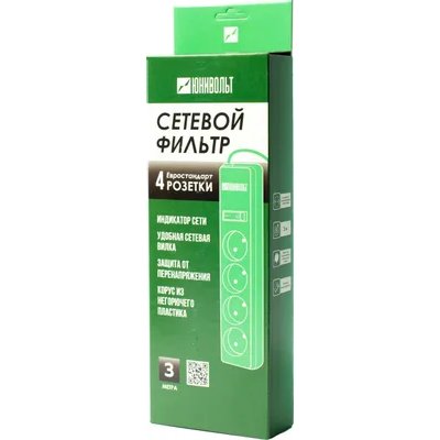 сетевой фильтр Юнивольт 00-00000387 белый