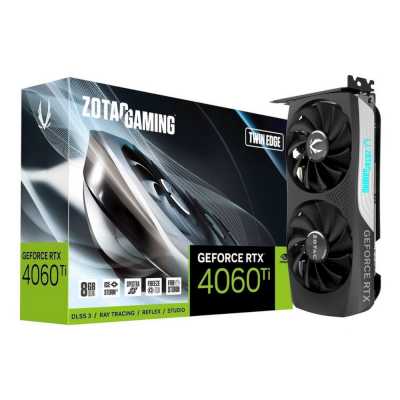 видеокарта Zotac nVidia GeForce RTX 4060 Ti Twin Edge 8Gb ZT-D40610E-10M