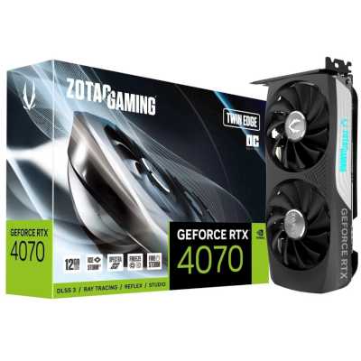 видеокарта Zotac nVidia GeForce RTX 4070 Twin Edge OC 12Gb ZT-D40740H-10M